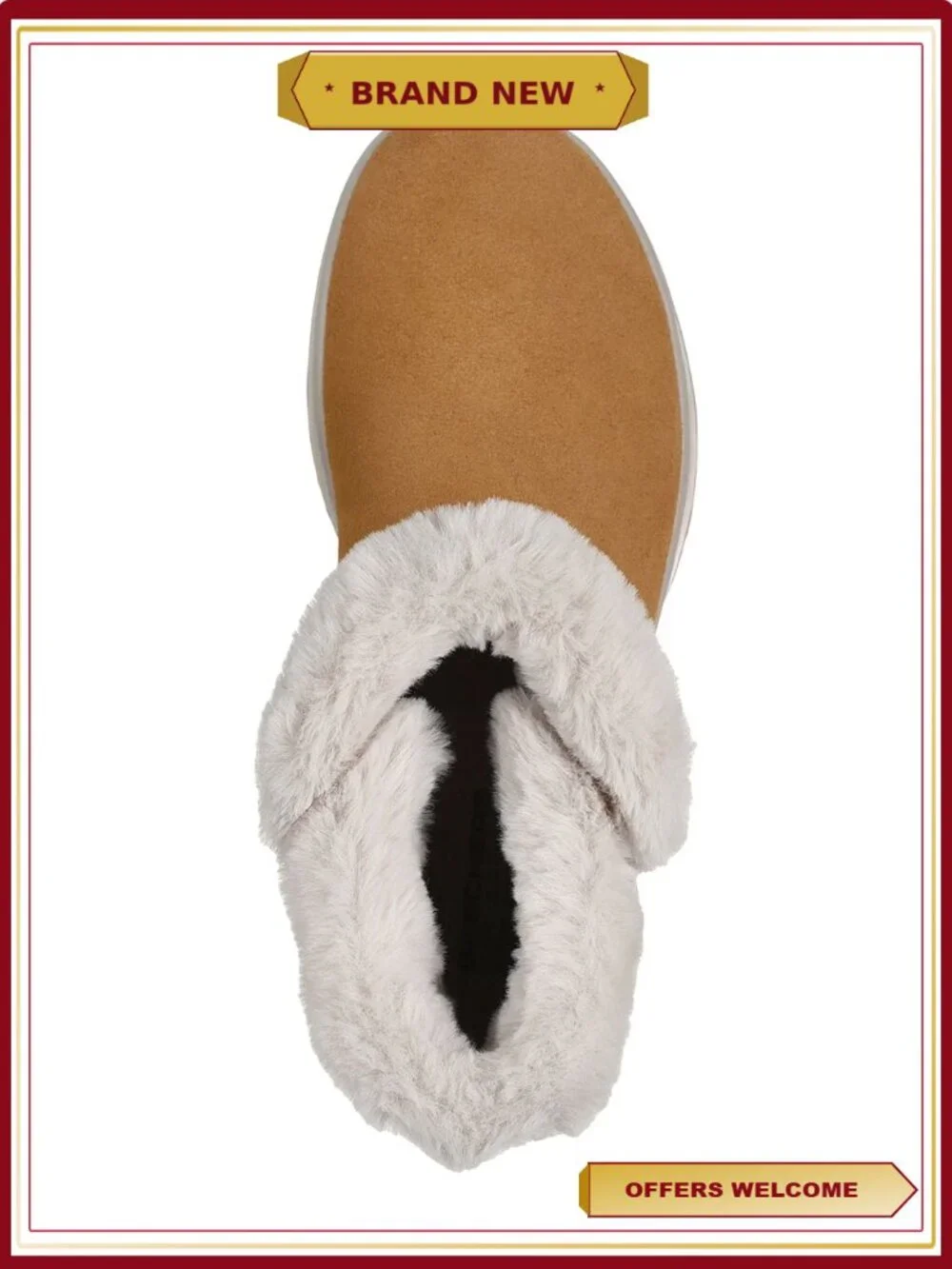 Women's Winter Boot with Faux Fur Suede & Air-Cooled Insole